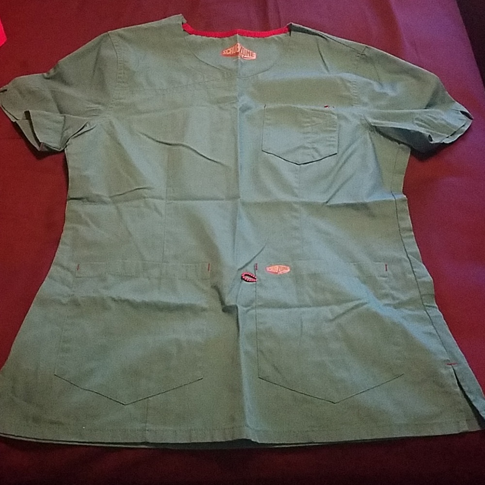 Teal scrub top